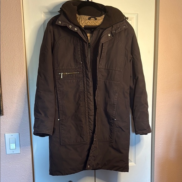 Lands' End Women's Brown Winter Squall Jacket with hood Size M - Picture 1 of 8